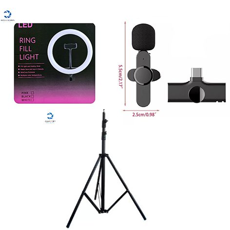 کیت پیشنهادی بلاگری: رینگ لایت ZD666 RING LIGHT پایه نور 803 میکروفن بی سیم typ-c