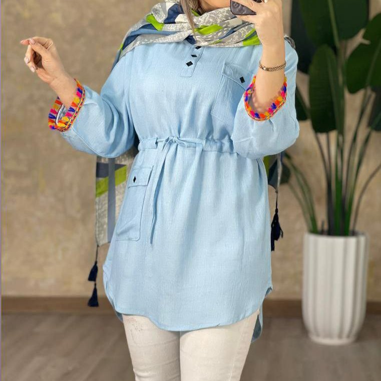 تونیک مانتویی مدل رخساره مانتو جلوبسته تونیک زنانه تونیک رنگی مانتو زنانه