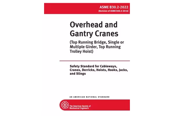 دانلود استاندارد جرثقیل سقفی و دروازه ای ویرایش 2022 💥ASME B30.2 2022 💥 ♻️Overhead and Gantry Cranes - کتابخانه مجازی واتیکان