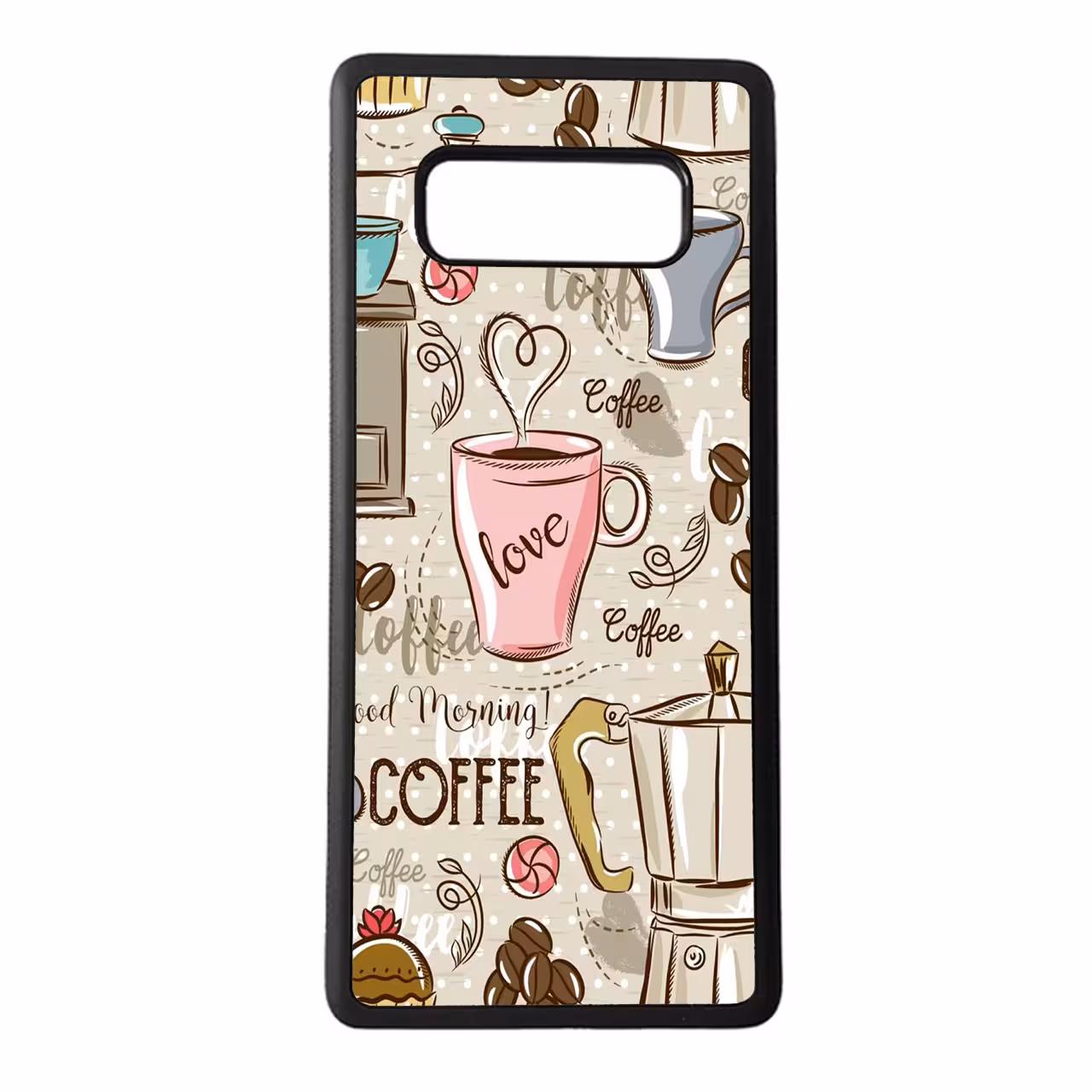 کاور طرح قهوه کد 7244 مناسب برای گوشی موبایل سامسونگ galaxy note 8