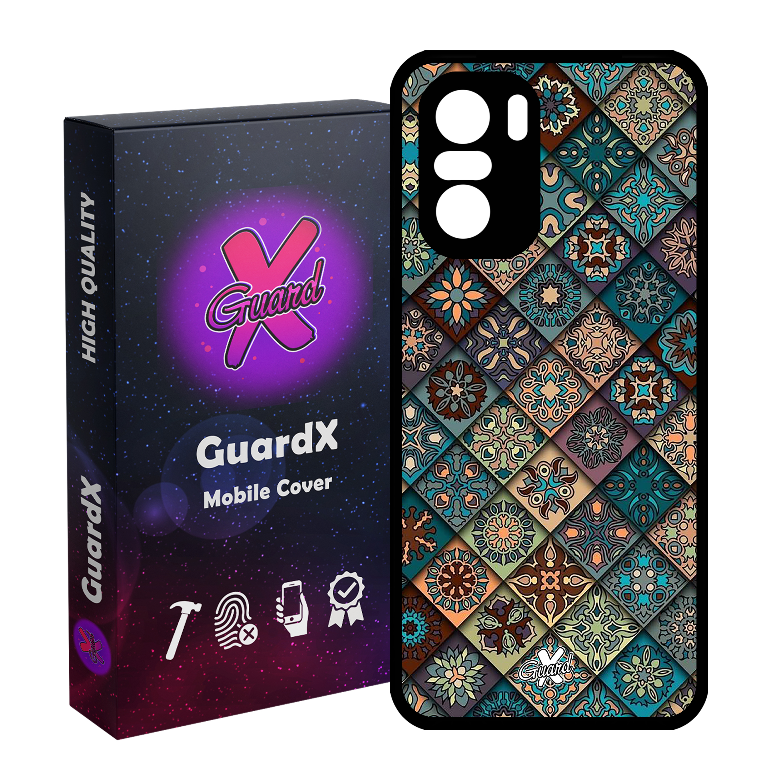 کاور گارد ایکس طرح Tile مدل Glass10093 مناسب برای گوشی موبایل شیائومی Poco F3/MI 11X/MI 11X Pro/Redmi K40/K40 Pro