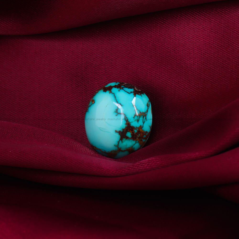 نگین فیروزه شجری کد 11608 - جواهری مشاهیر