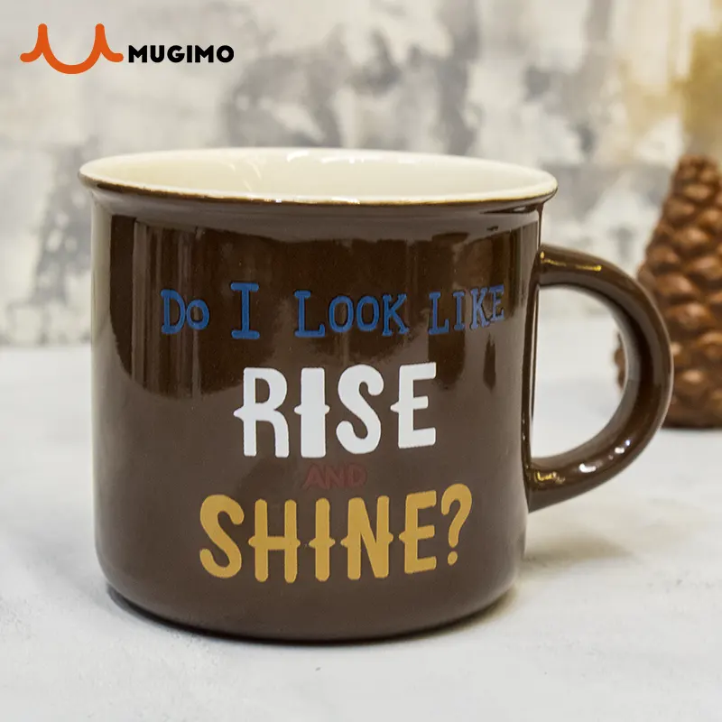 ماگ قهوه سرامیکی طرح Rise and Shine