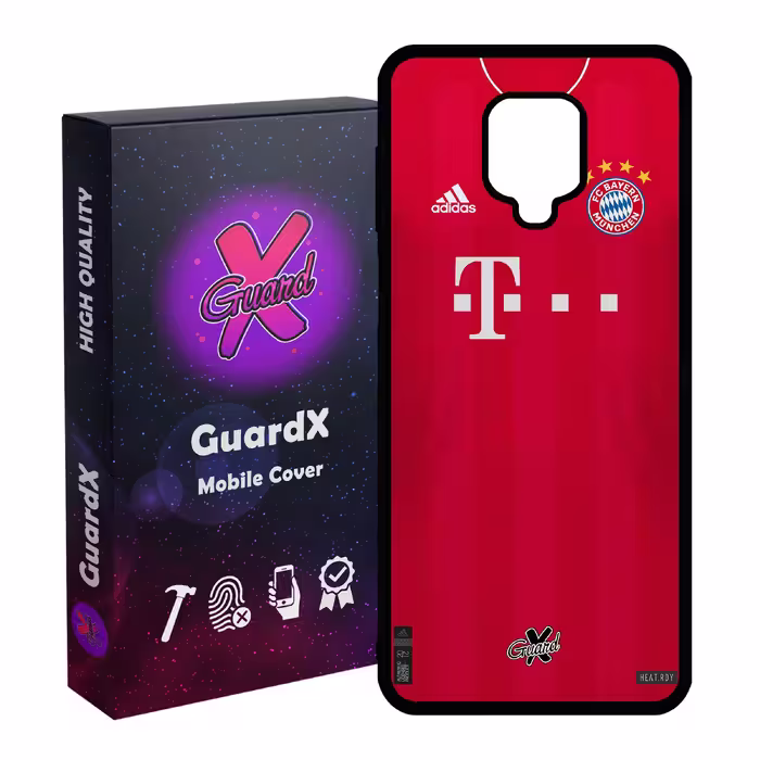 کاور گارد ایکس طرح بایرن مونیخ مدل Glass10231 مناسب برای گوشی موبایل شیائومی Redmi Note 9S / Note 9 Pro / Note 9 Pro Max