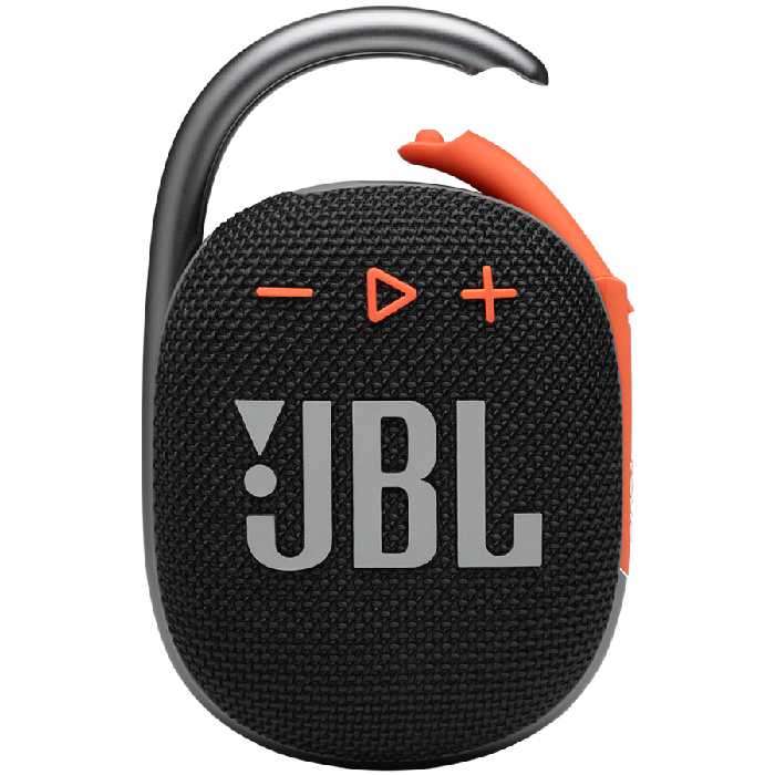اسپیکر جی بی ال پرتابل بلوتوث ضد آب مدل JBL Clip 4 مشکی نارنجی - Hiapple.ir