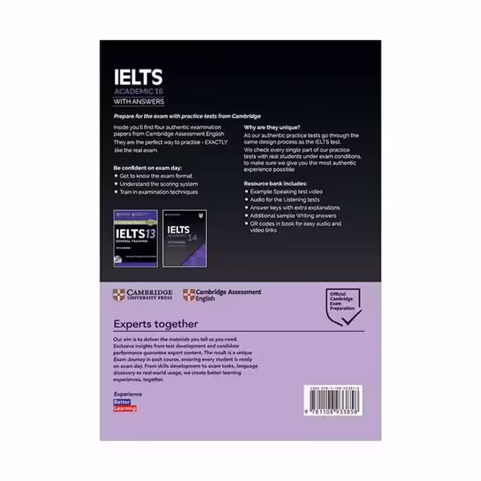 کتاب IELTS Cambridge 16 Academic اثر جمعی از نویسندگان انتشارات Cambridge