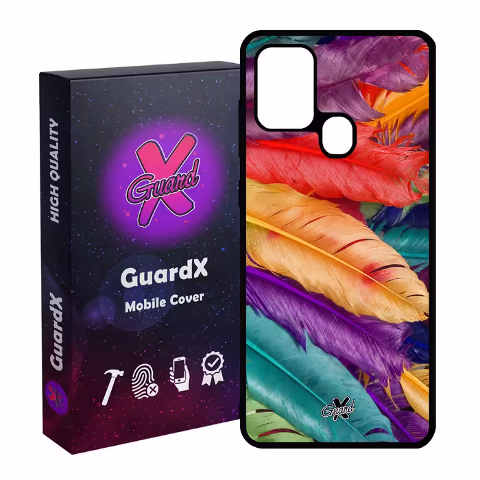 کاور گارد ایکس طرح Feather مدل Glass10180 مناسب برای گوشی موبایل سامسونگ Galaxy A21s