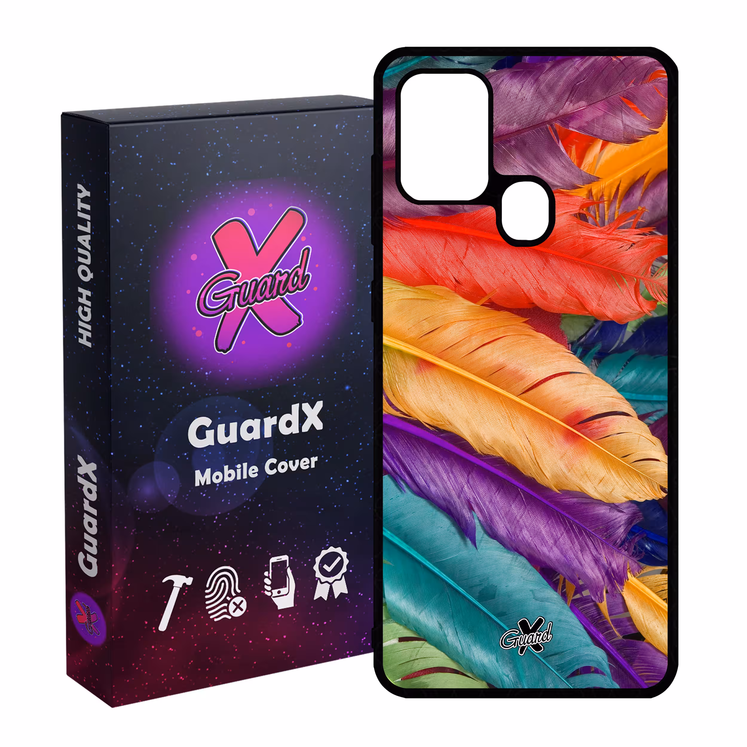 کاور گارد ایکس طرح Feather مدل Glass10180 مناسب برای گوشی موبایل سامسونگ Galaxy A21s