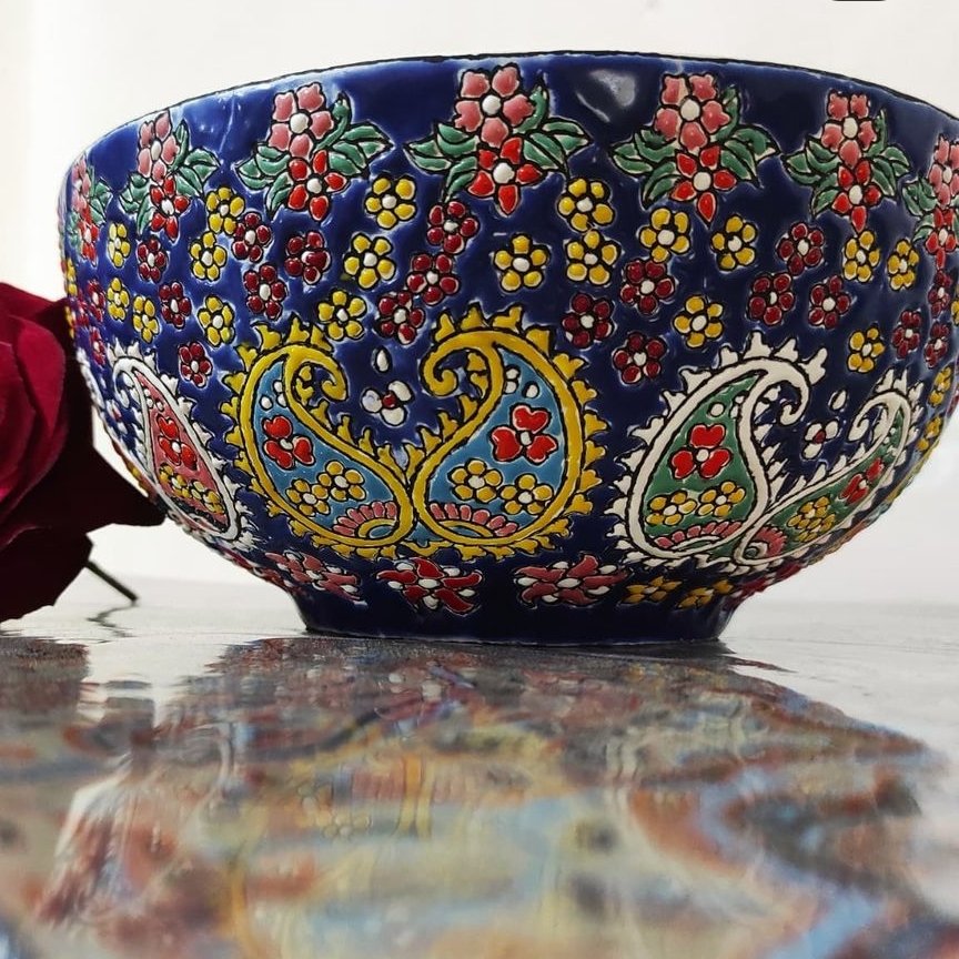 کاسه سرامیکی میناکاری