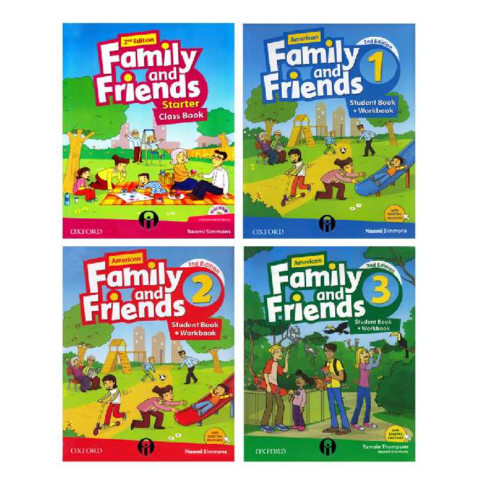 کتاب Family And Friends Second Edition اثر Tamzin Thompson And Naomi Simmons انتشارات الوندپویان 4 جلدی