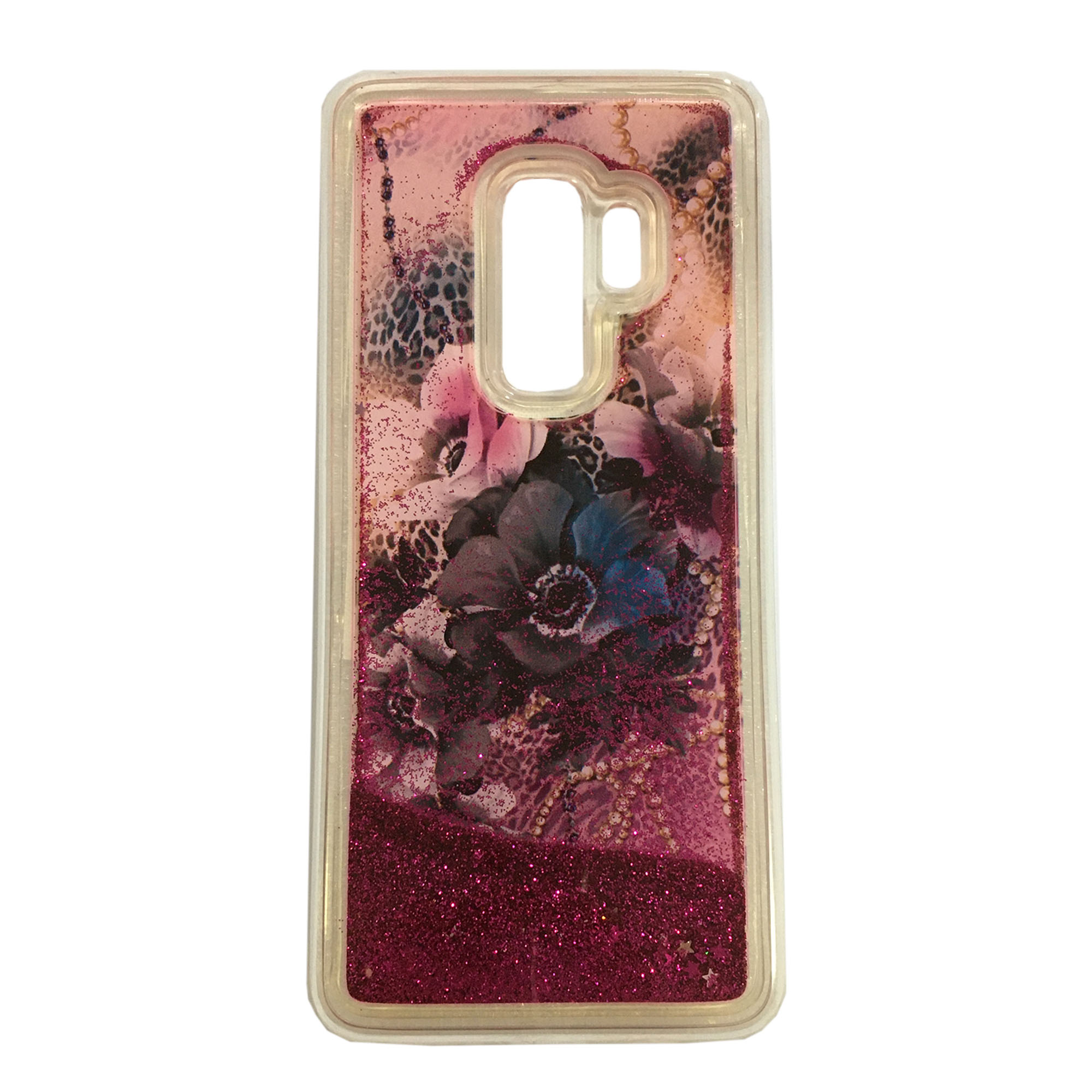   کاور مدل آکواریومی طرح گل مناسب برای گوشی موبایل سامسونگ Galaxy S9