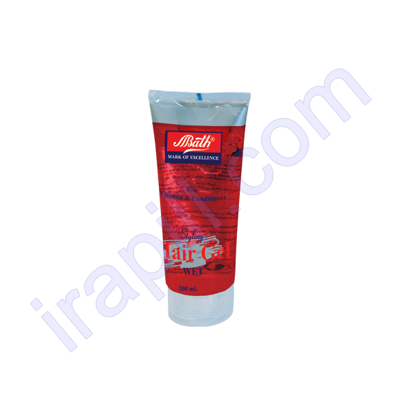 ژل موی سر تیوپی بس رنگ قرمز 200 گرم