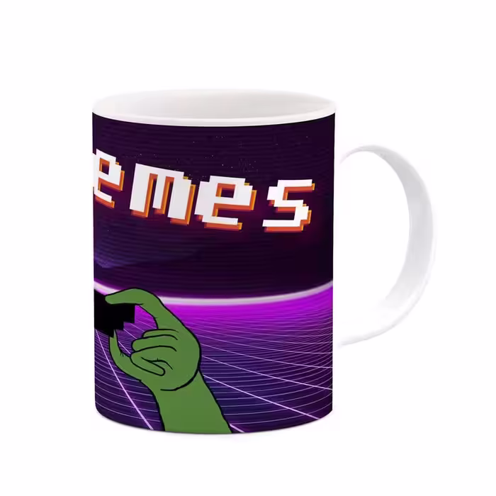 ماگ طرح Pepe the frog استیکر مدل mgp12561