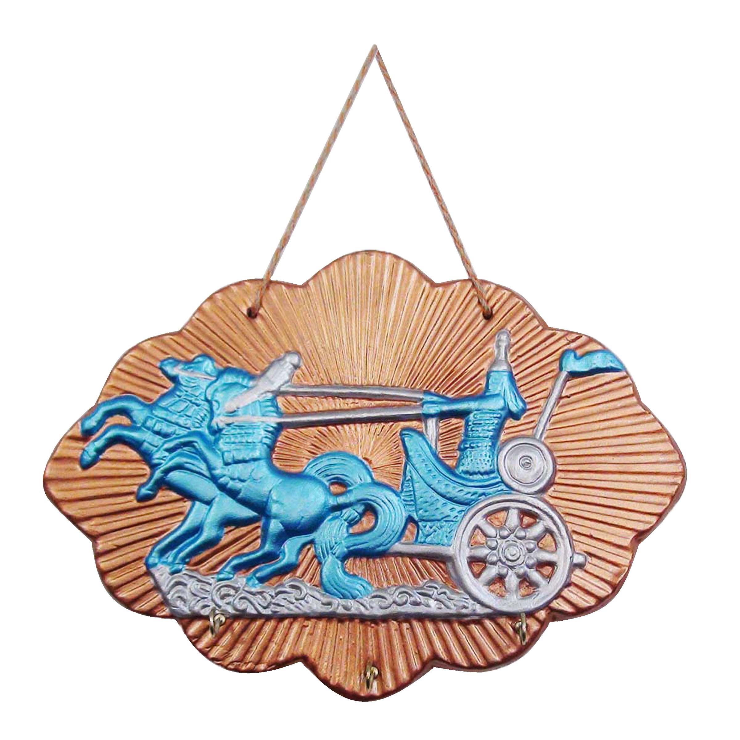 جاکلیدی سفالی مدل ارابه ران کد S 031