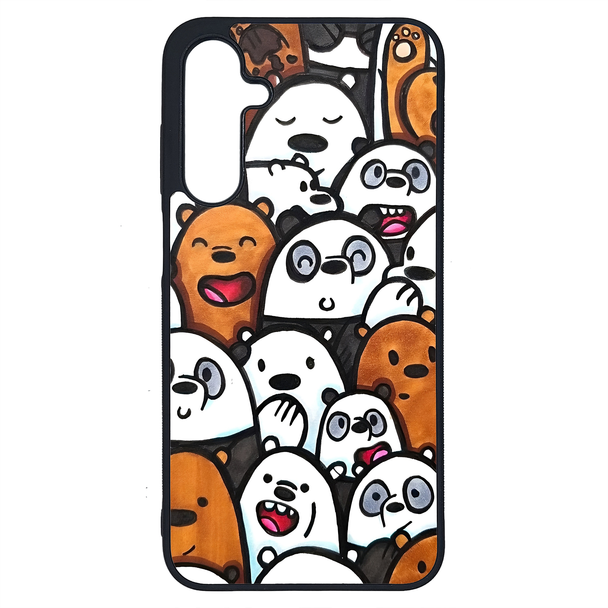کاور طرح خرس های کله فندقی کد G-036 مناسب برای گوشی موبایل سامسونگ Galaxy A25 | دیجی قاب دونی