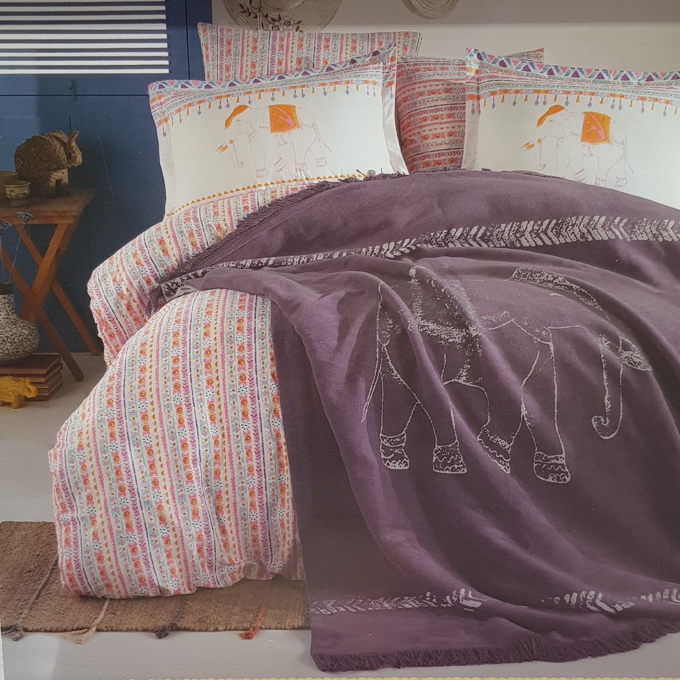 سرویس ملحفه مدل 02 دو نفره 4 تکه