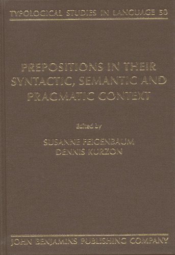 خرید و دانلود نسخه کامل کتاب Prepositions in Their Syntactic, Semantic and Pragmatic Context
