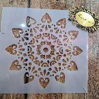 شابلون طلقی استنسیل  هنری(دیوار،پتینه،پارچه،تکستچر) 