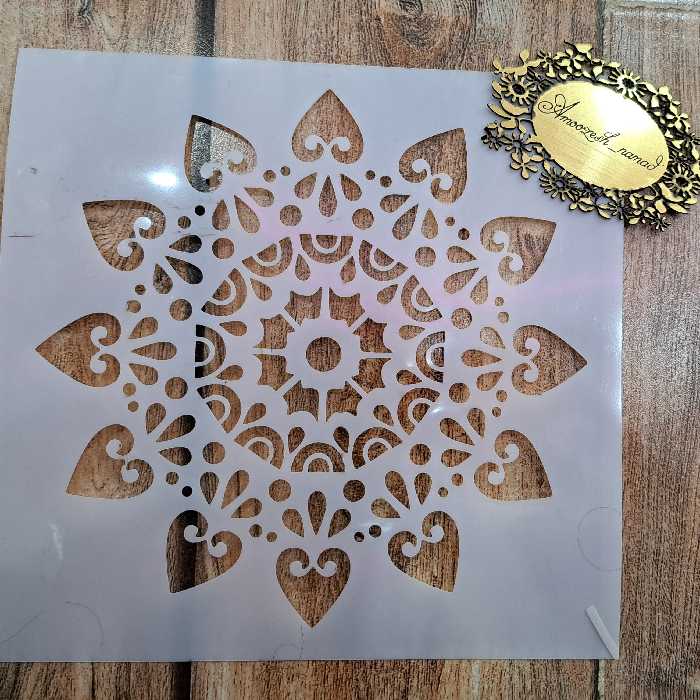 شابلون طلقی استنسیل  هنری(دیوار،پتینه،پارچه،تکستچر) 