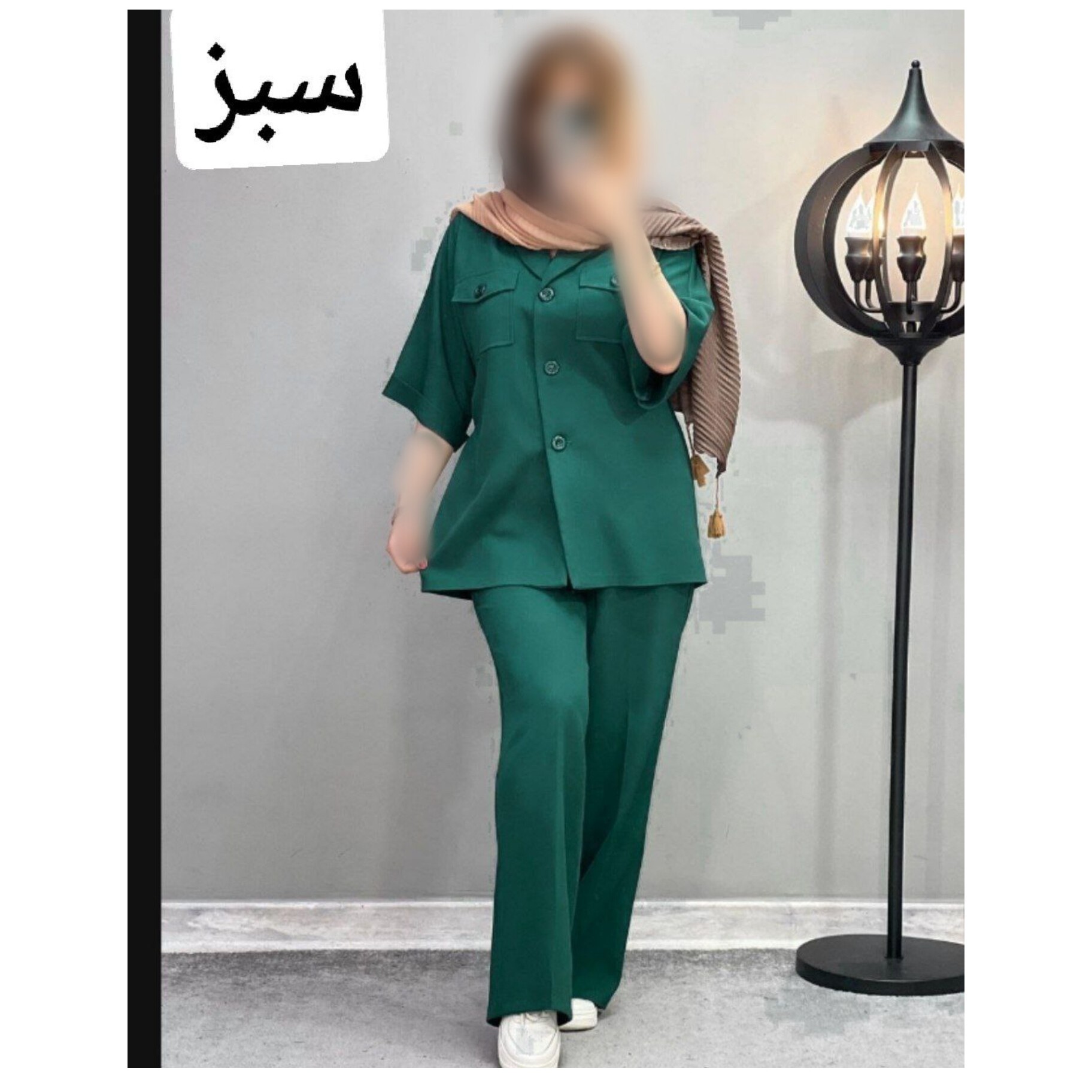 مانتو شلوار مشکی آستین سه ربع کت و شلوار زنانه