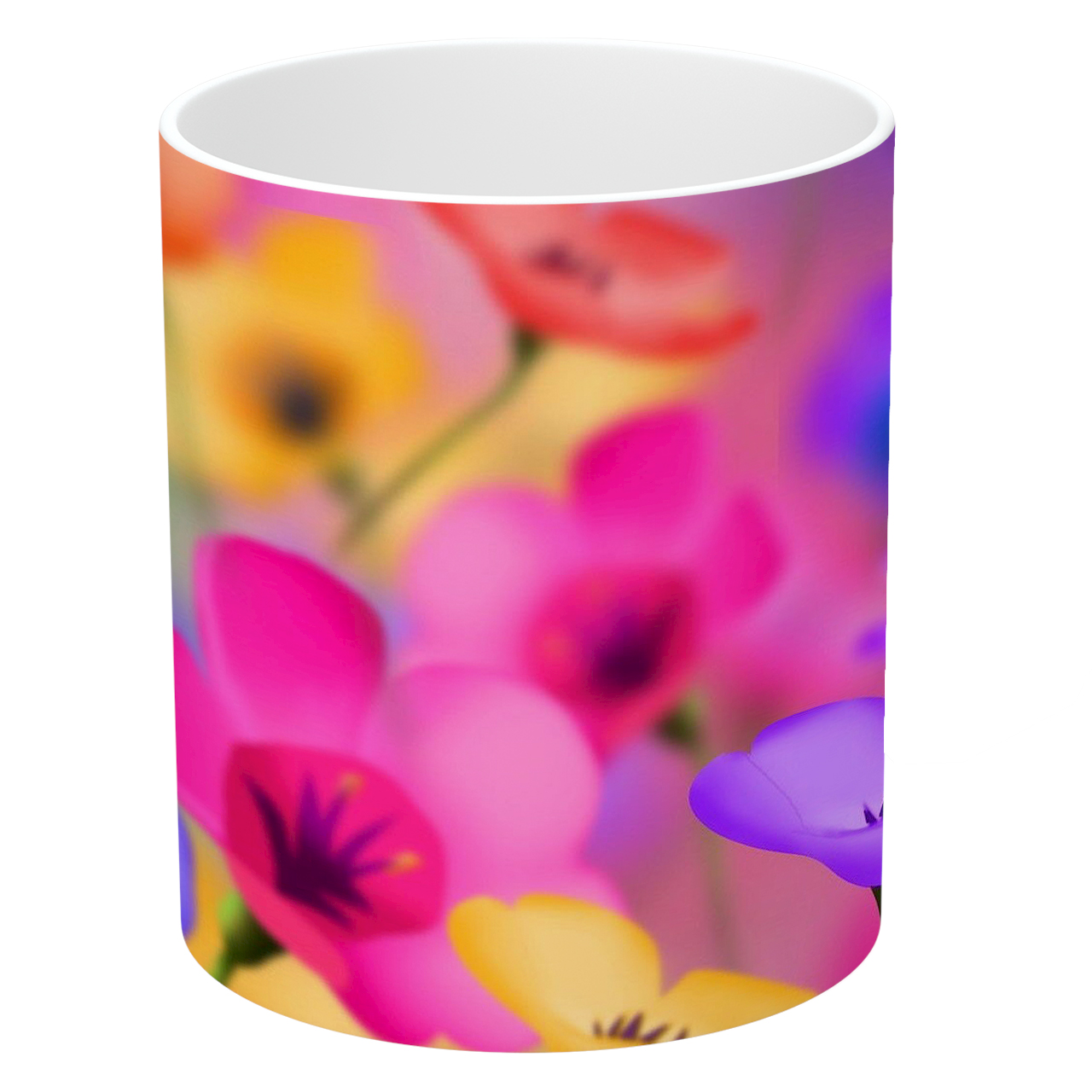 ماگ طرح نقاشی گل مدل NI950