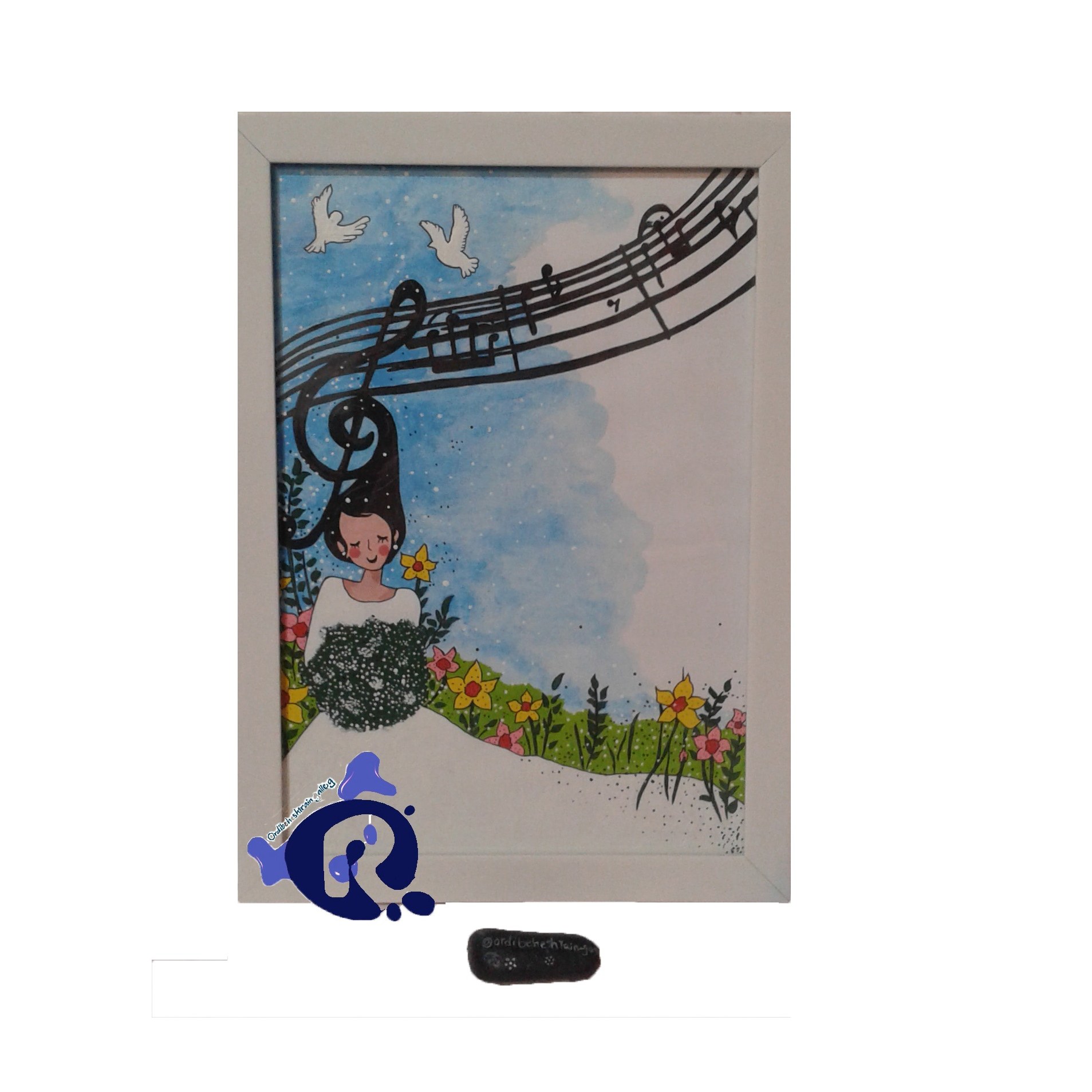 تابلو دکوراتیو طرح رویا 20 در 30 سانتی متر