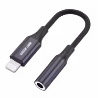 خرید کابل تبدیل 12 سانتی متری Lightning به جک 3.5 میلیمتری گرین لاین