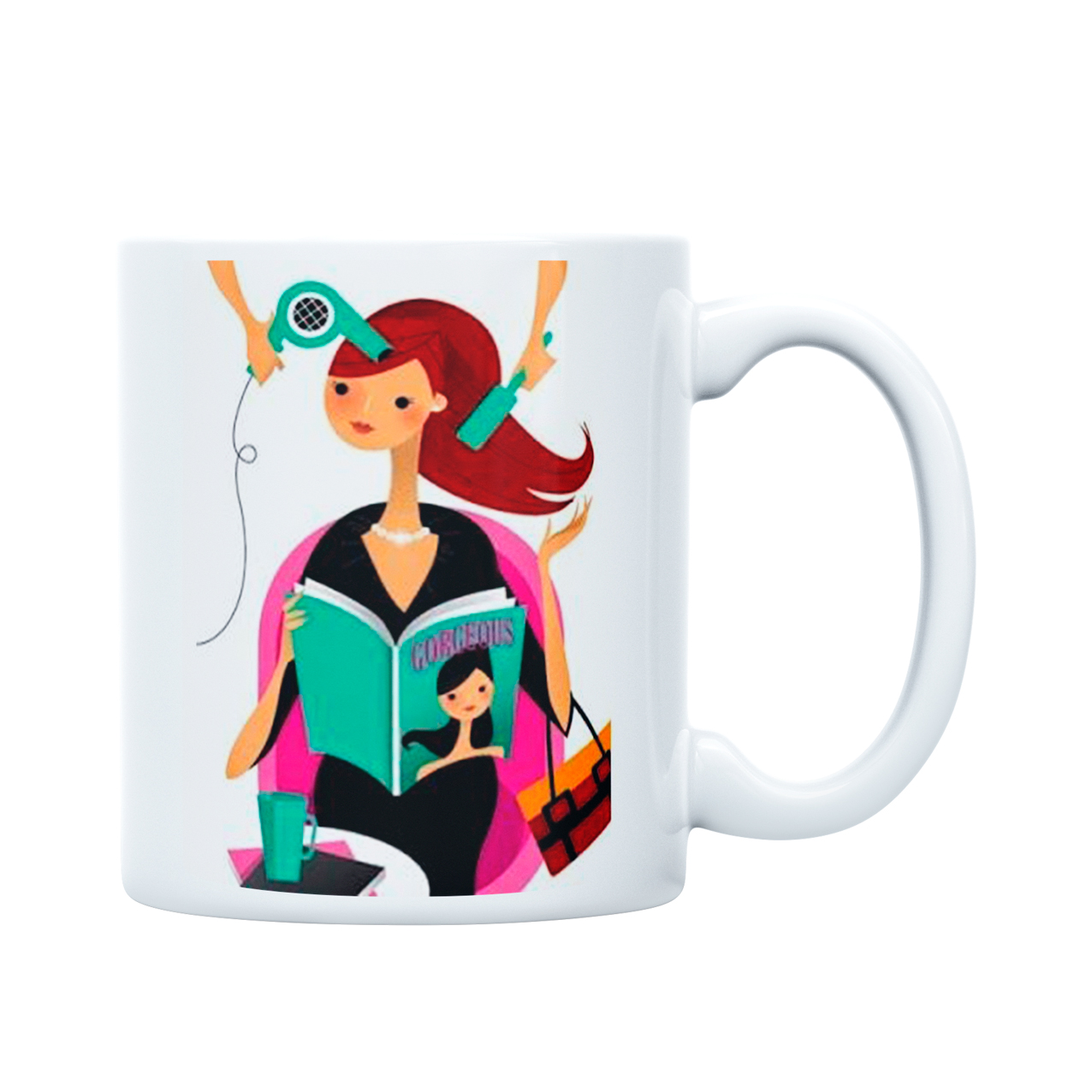 ماگ مدل سشوار و لوازم ارایش کد m1942