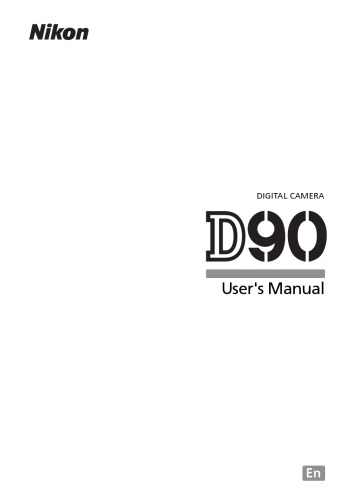 خرید و دانلود نسخه کامل کتاب Nikon D90 User&#039;s Manual (English)