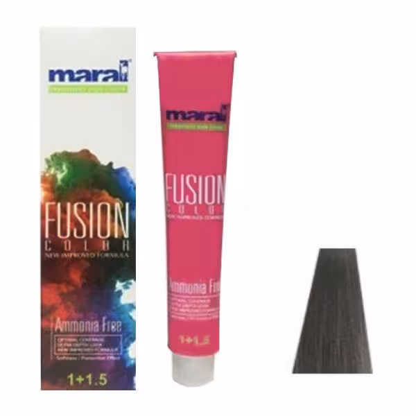 رنگ مو مارال مدل Fusion شماره 4.110 حجم 100 میلی لیتر رنگ خاکستری مات