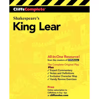 کتاب King Lear اثر William Shakespeare انتشارات CliffsNotes