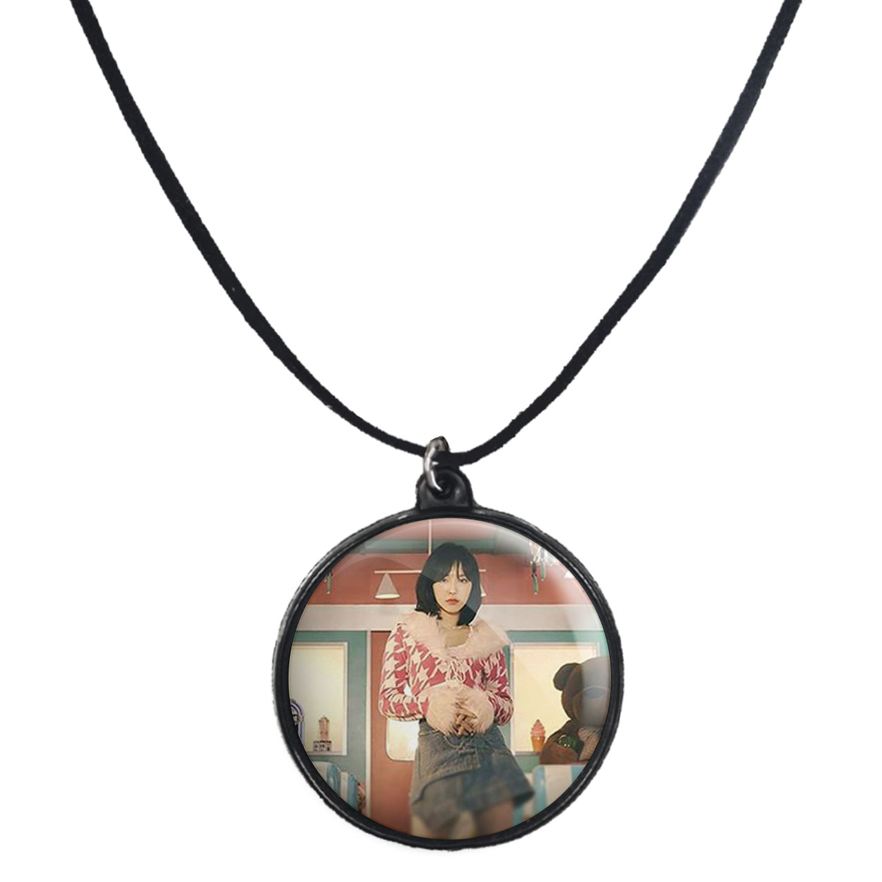 گردنبند پرمانه طرح red velvet کد pmb.12340 مدل دو طرفه