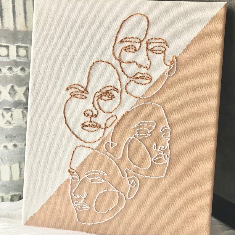 تابلو گلدوزی و نقاشی