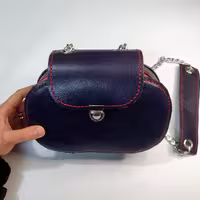کیف چرمی دستدوز طبیعی