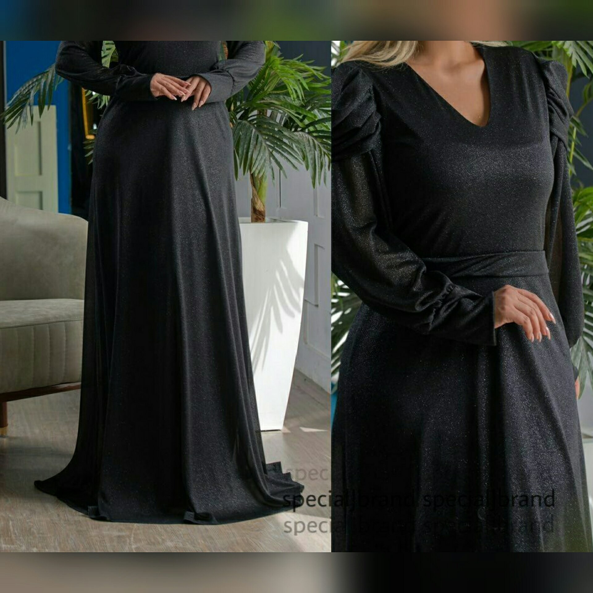 پیراهن مجلسی جنس حریر شنی شاین دار 