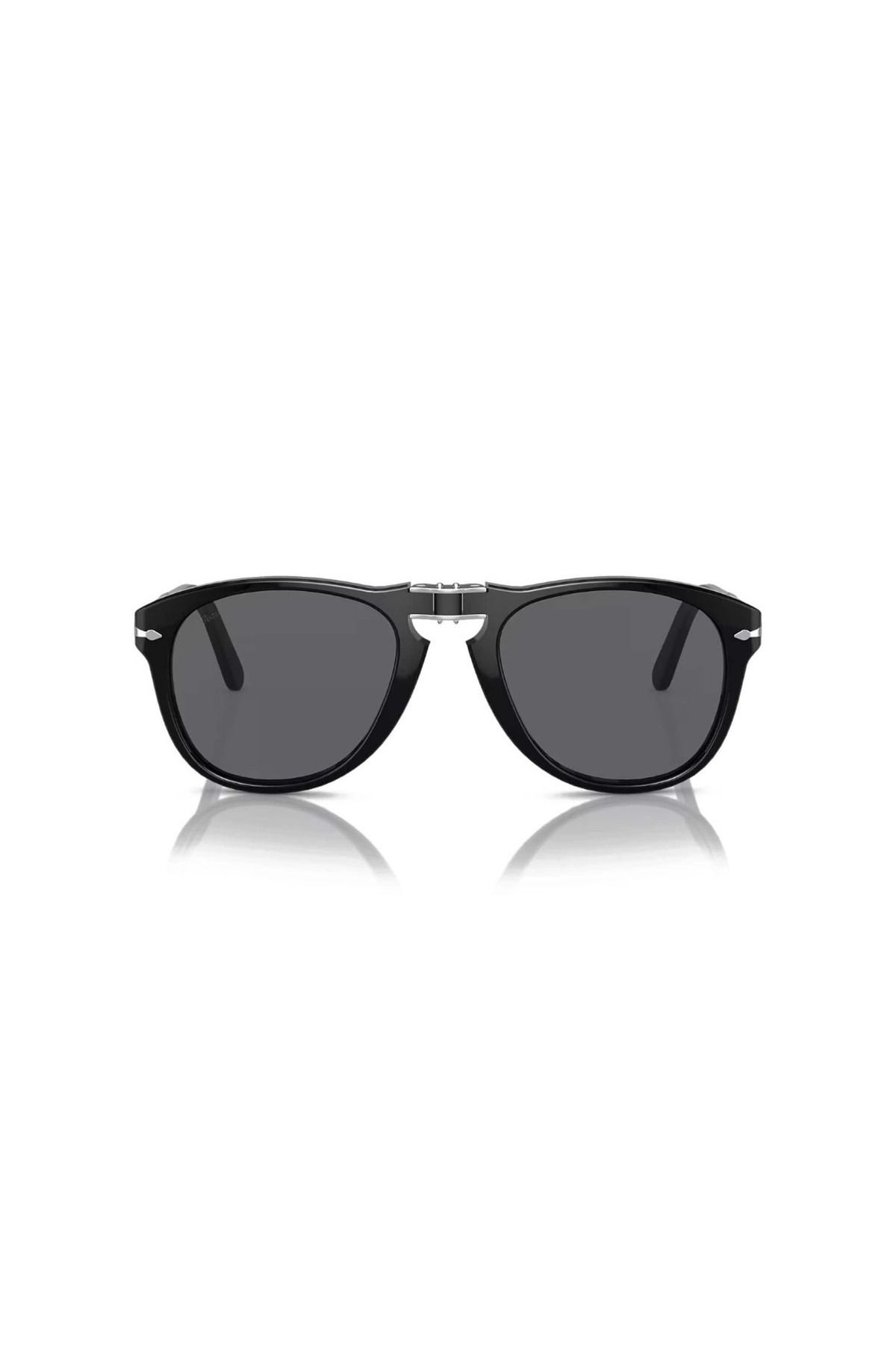 عینک آفتابی مشکی مردانه و زنانه سیاه یونیسکس رنگ بیضی 0714SM 95 B1 54 Persol