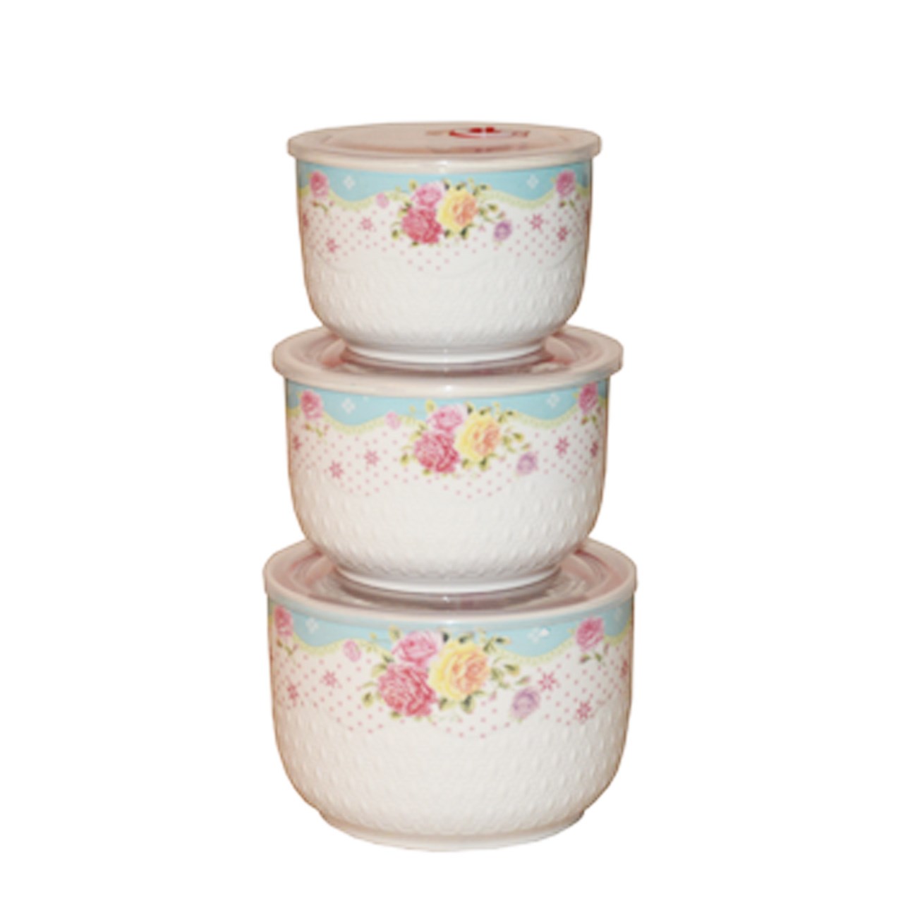 ظرف نگهداری طرح گل مدل L4 بسته 3 عددی