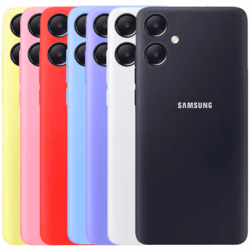 کاور سیلیکونی تک رنگ اورجینال Samsung Galaxy A06 مدل پاک کنی اصل (متریال ویتنام)