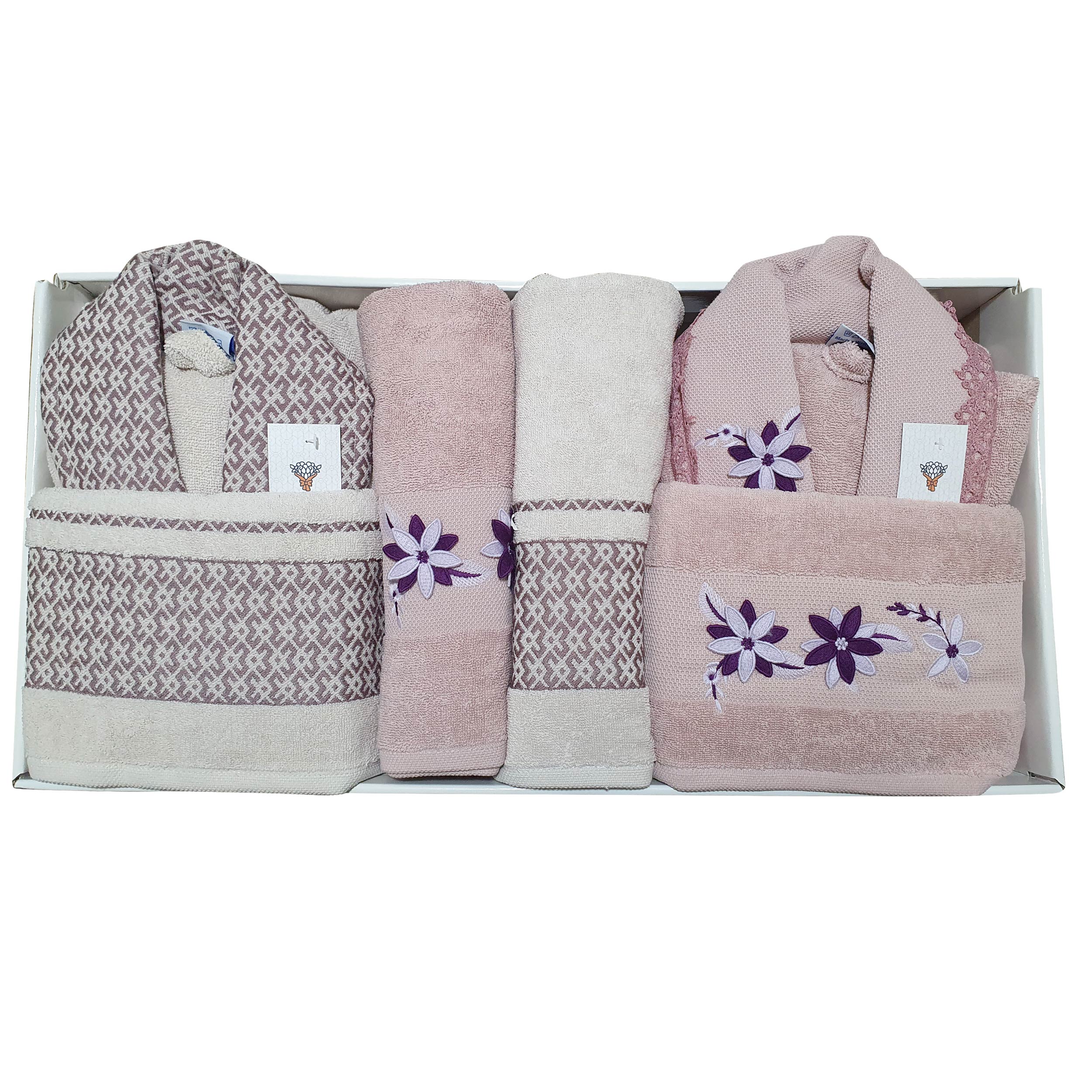  سرویس حوله پالتویی 10تکه آنجلینا کد 308