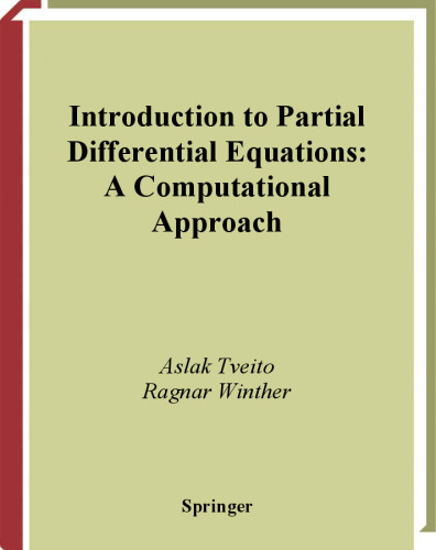 خرید و دانلود نسخه کامل کتاب Introduction to Partial Differential Equations: A Computational Approach