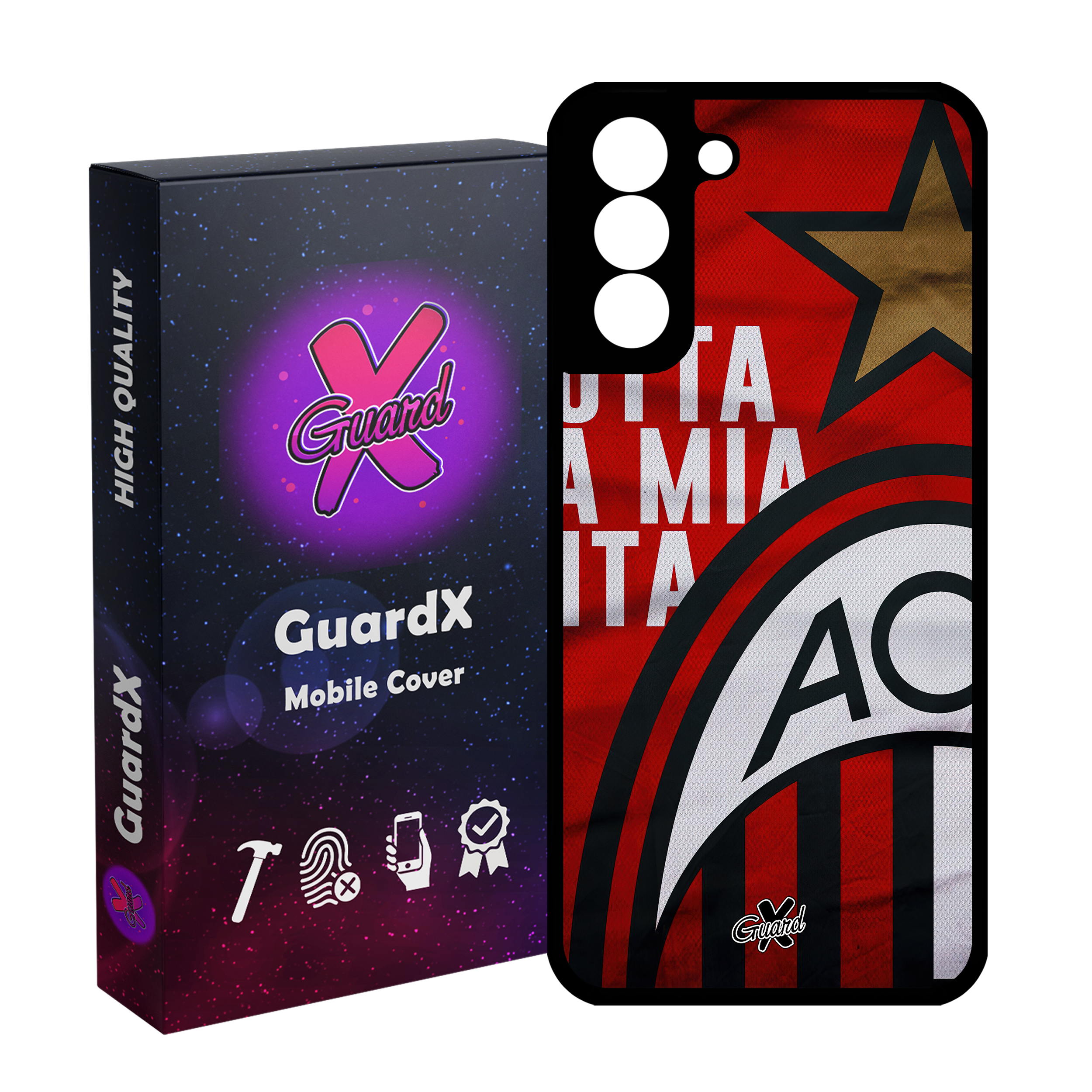 کاور گارد ایکس طرح آث میلان مدل Glass10453 مناسب برای گوشی موبایل سامسونگ Galaxy S21