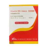 کپسول ژلاتینی ویتامین D3 حکیم 50000 واحد 100 عددی