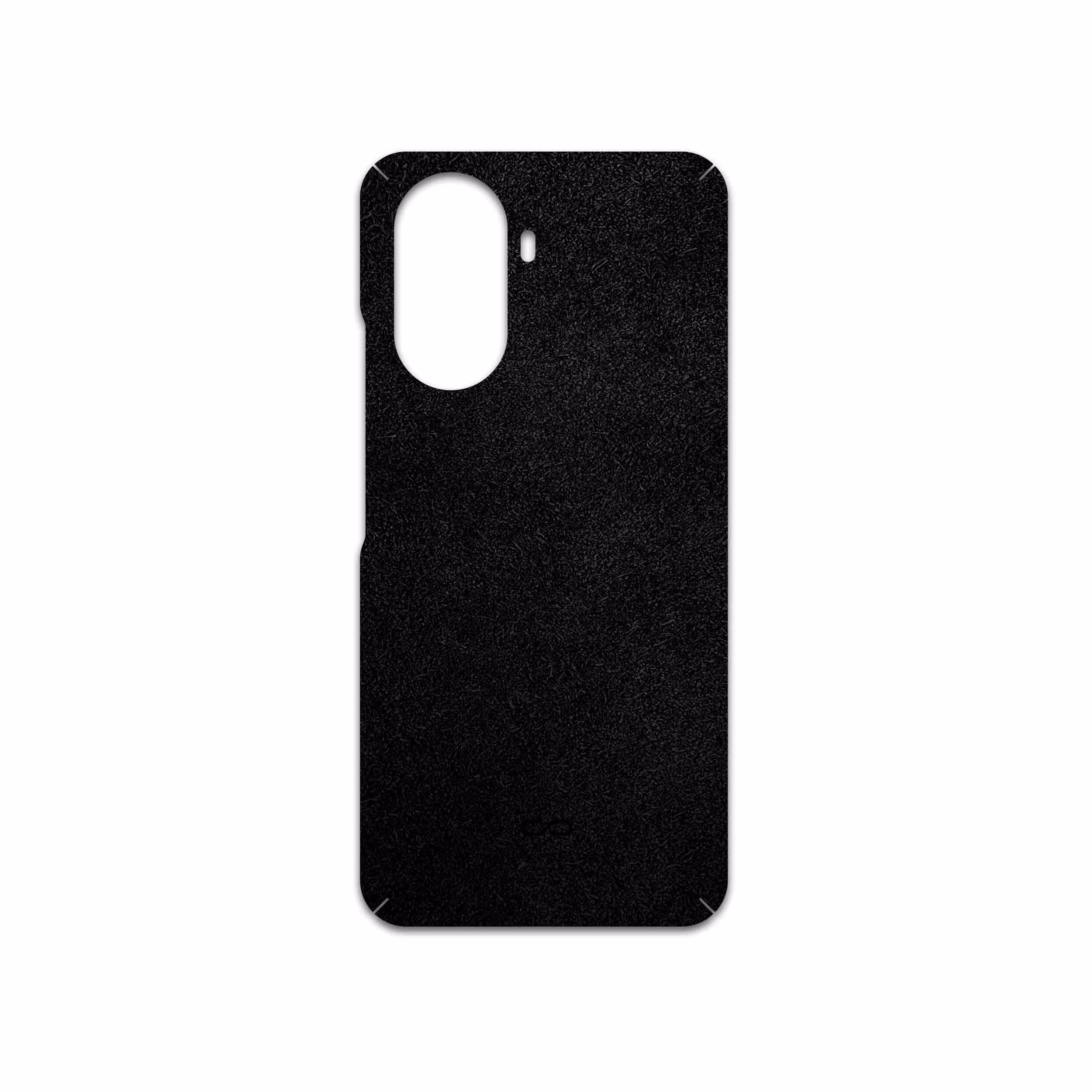 برچسب پوششی ماهوت مدل Black-Chamois-Leather مناسب برای گوشی موبایل هوآوی Nova Y70 Plus