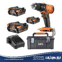 کیت دریل چکشی 18 ولت آاگ AEG مدل BSB18G4-203TB-LK3