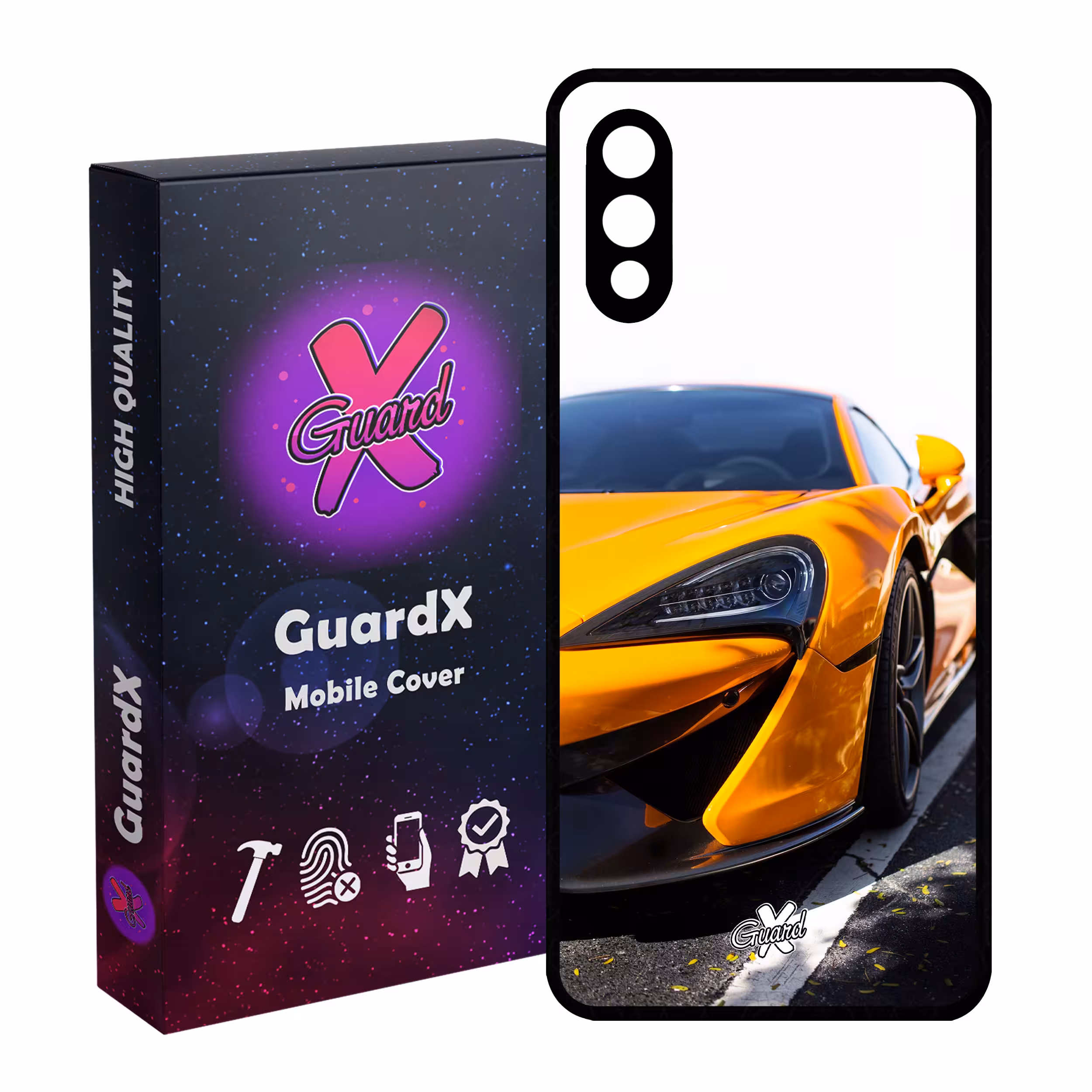 کاور گارد ایکس طرح خودرو مدل Glass10193 مناسب برای گوشی موبایل سامسونگ Galaxy A02 / M02