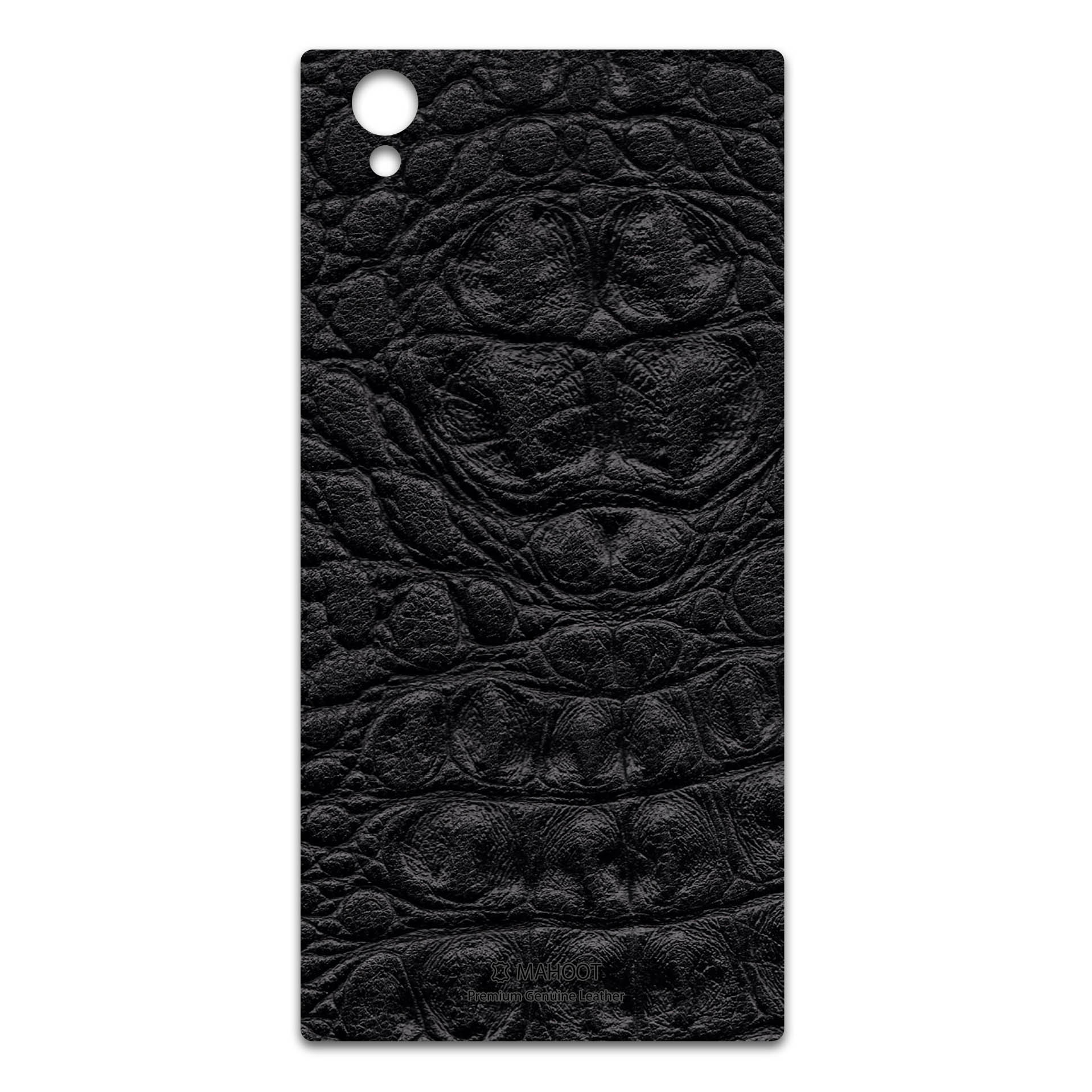 برچسب پوششی ماهوت مدل Black-Crocodile-Leather مناسب برای گوشی موبایل سونی Xperia L1