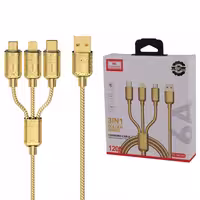 کابل 3 سر فست شارژ Earldom EC-IMC030 6A 1.2m
