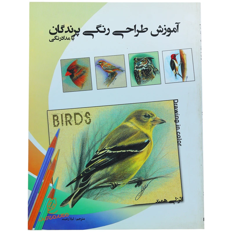 خرید کتاب آموزش طراحی رنگی پرندگان ( مدادرنگی )