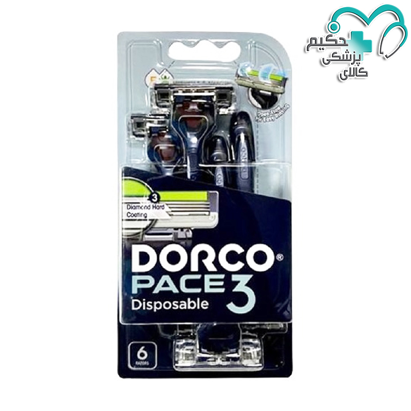 ژیلت دورکو 3 لبه 6 عددی DORCO PACE 3