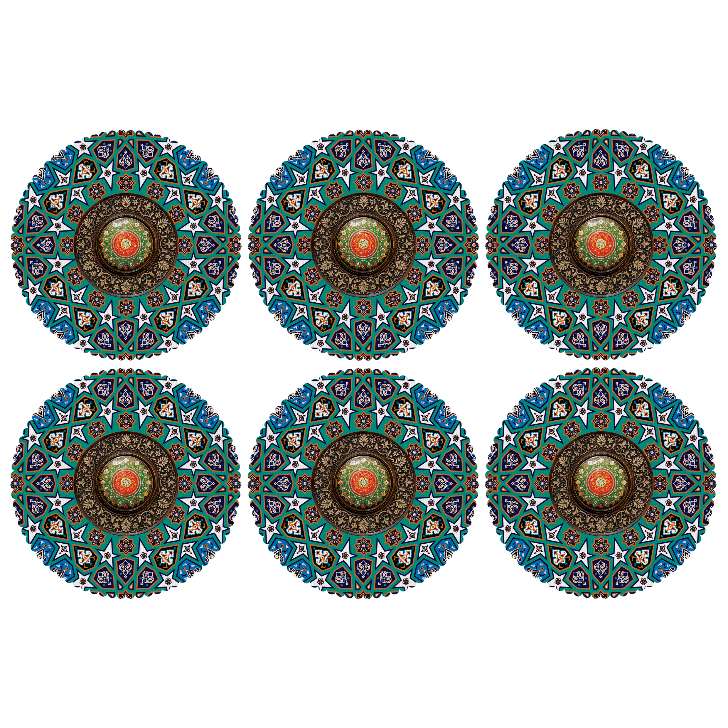 زیربشقابی مدل U2-42417 بسته 6 عددی